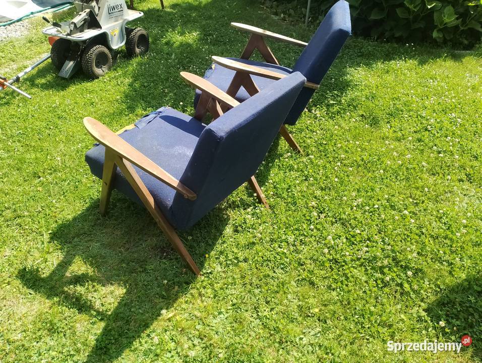 Fotele PRL Var B 310 Chierowski Lisek Homa do Pabianice