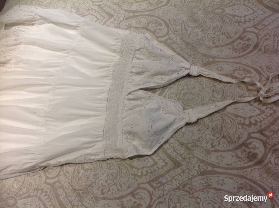 Sukienka Letnia Damska FIZZ STYLE M Biała Haft Nowa Sól