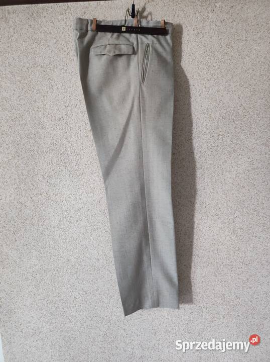 garnitur letni lniany modny slim fit marynarka Odzież codzienna Kielce sprzedam