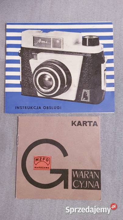 Aparat AMI futerał instrukcja karta gwarancyjna