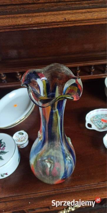 Wazon szklany Prl Gdańsk