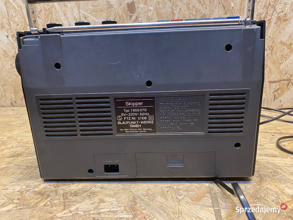 Radiomagnetofon Blaupunkt Skipper film pokazowy Gałkowice-Ocin sprzedam