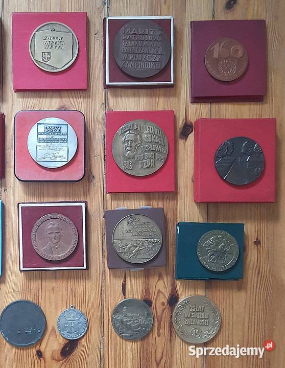 Zestaw Medali 21 sztuk Różne śląskie