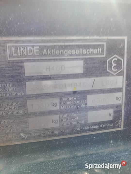 Wózek widłowy Linde Zgorzelec