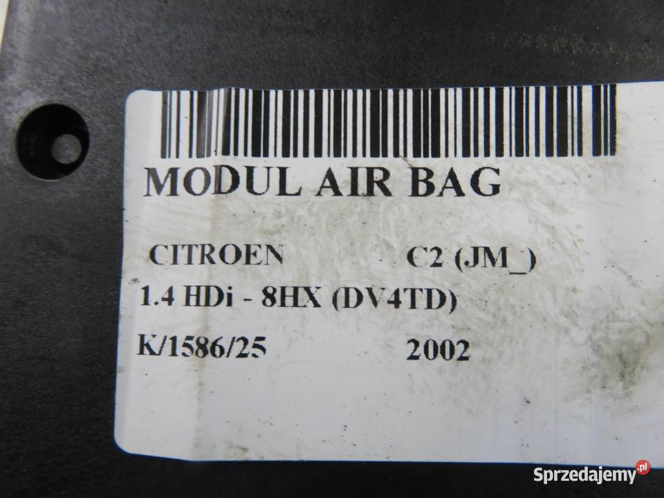 MODUŁ AIRBAG CITROEN C2 9650790880 sprzedam