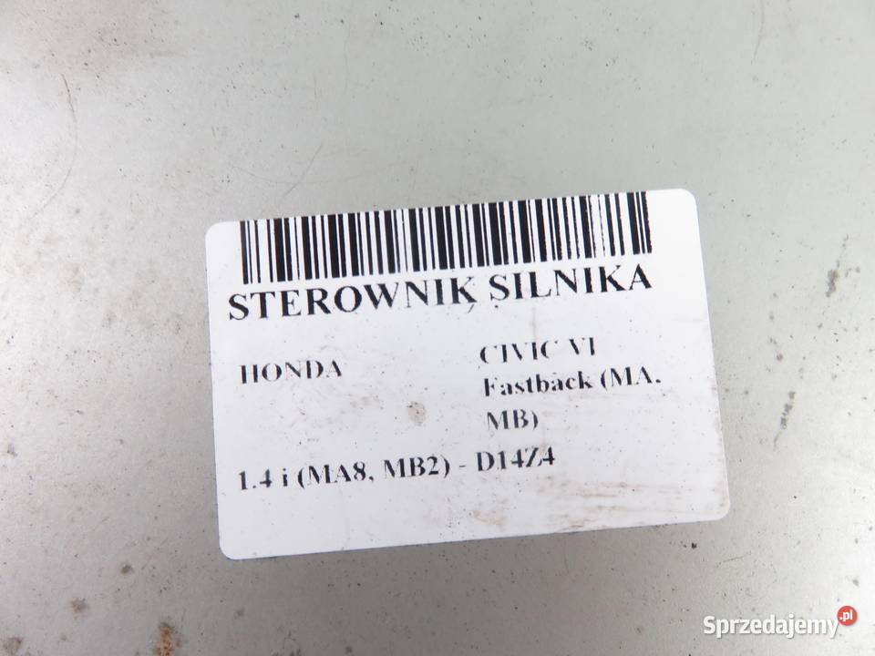 STEROWNIK HONDA CIVIC VI 14 37820P1JE14 małopolskie