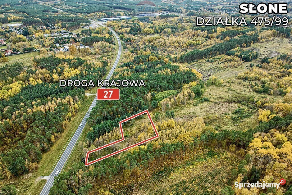 Na sprzedaż działka drodze 27 z MPZG 0m