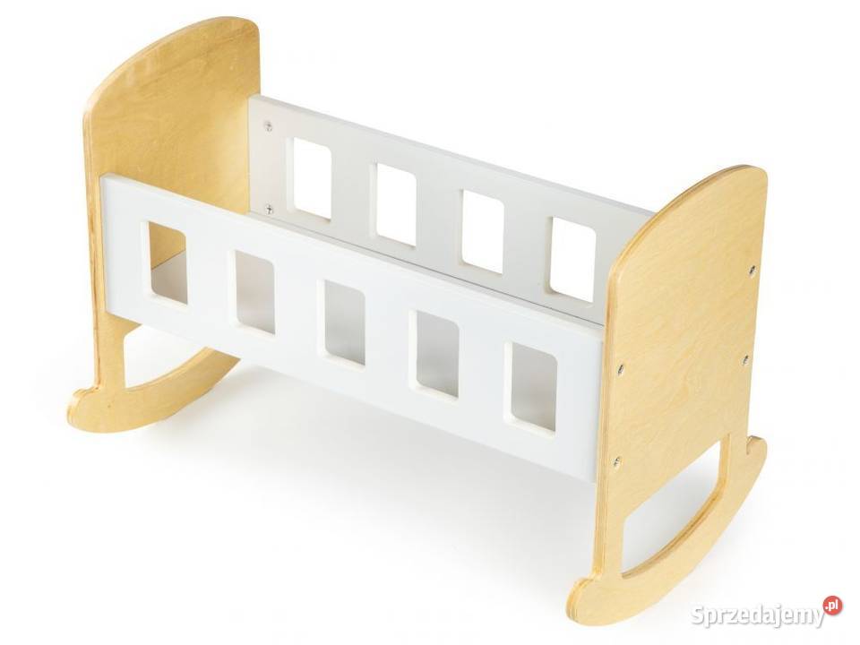 Drewniana kołyska łóżeczko lalek ECOTOYS