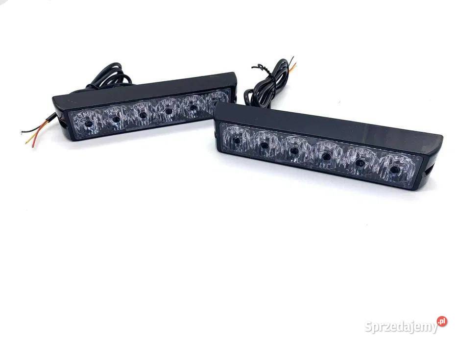 zestaw 4 18W stroboskopów pomarańczowych LED Części mazowieckie Pomiechówek