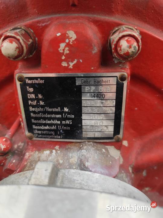 Pompa strażacka Bachert małopolskie Skawina