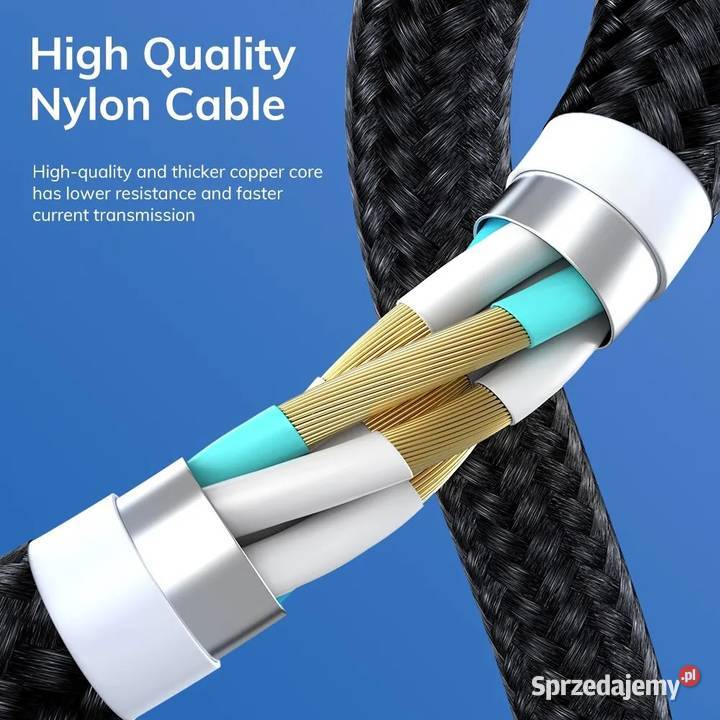 Kabel Przewód USB typ C Micro iPhone Magnetyczny Elektronika łódzkie Sieradz