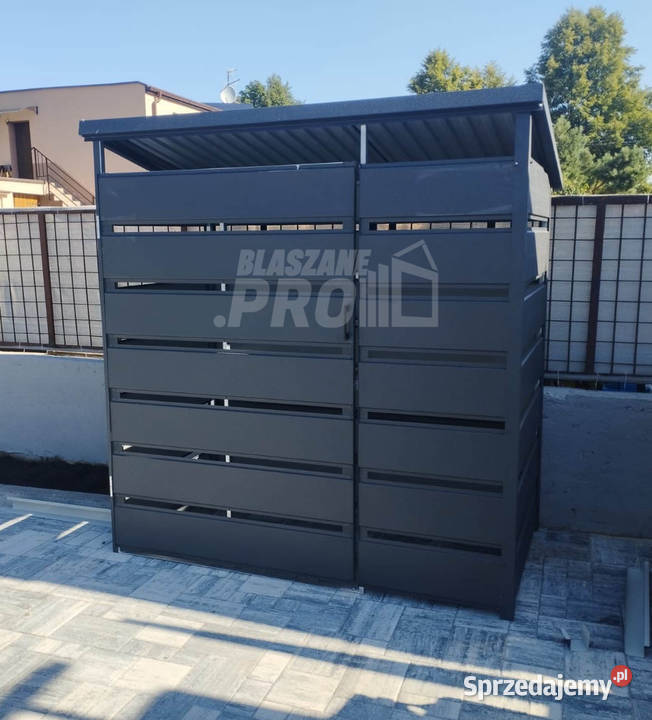 Wiata śmietnikowa spad tył 15x05m Antracyt Morąg sprzedam