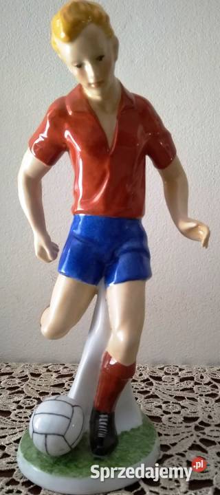 Porcelana figurka pilkarza Porcelana i szkło Antyki, Sztuka, Kolekcje Chorzów