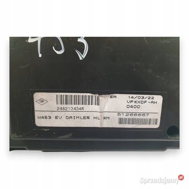 LICZNIK ZEGARY 248213434R Smart EQ Forfour Chełm