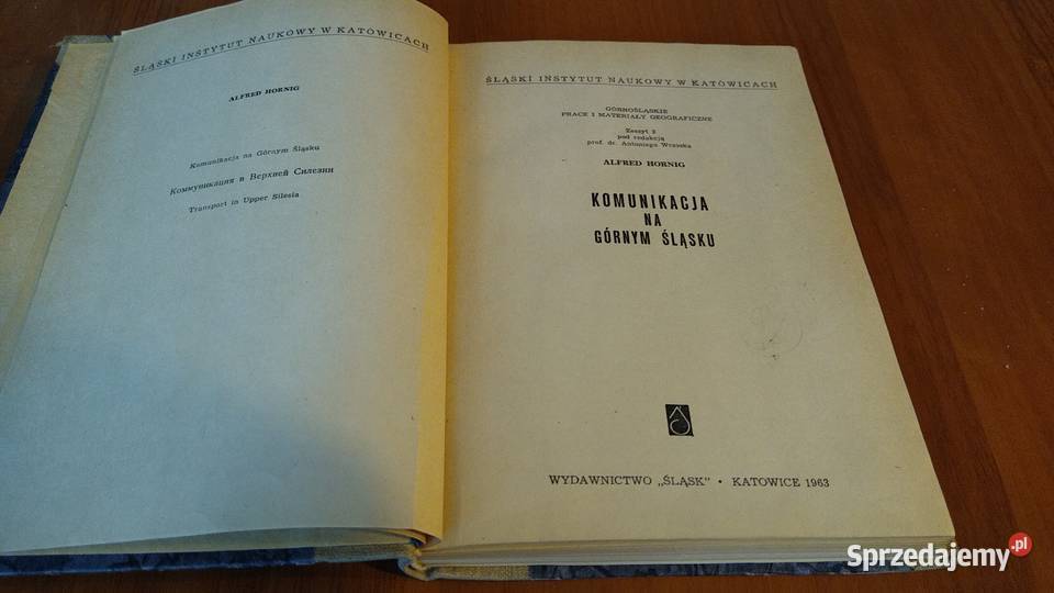 Komunikacja na Górnym Śląsku Hornig Górnośląskie Gdańsk