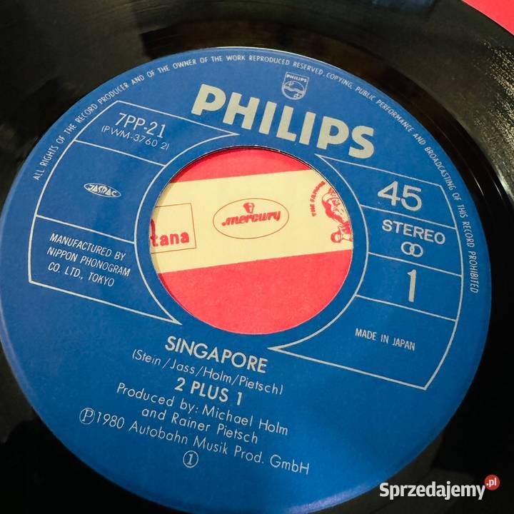 2 Plus 1 Singapore NMNM Japan 7 SP 45RPM 1980 Warszawa