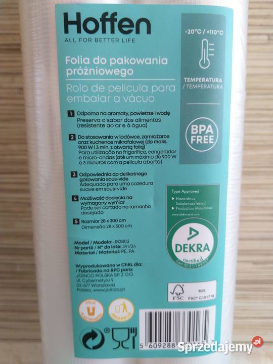 NAJTANIEJ Folia Do Pakowania Próżniowego Zestaw Zabrze sprzedam