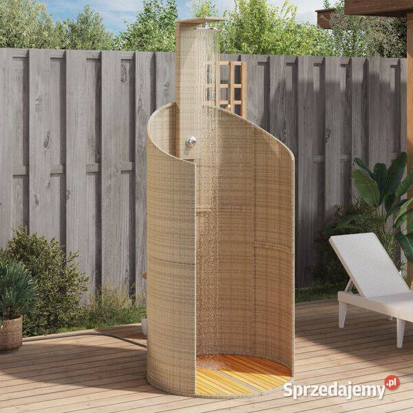 vidaXL Prysznic ogrodowy beż 100x100x2415 mazowieckie Warszawa