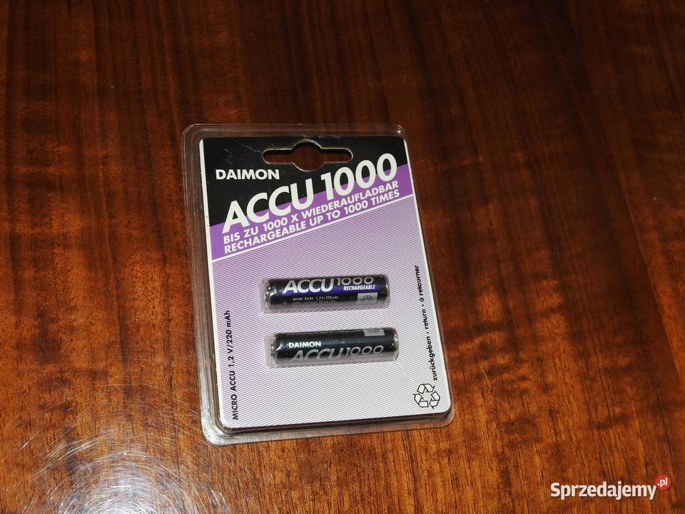 Akumulatorki Daimon Accu 1000 RX03 12V 220 mAh podkarpackie Przemyśl