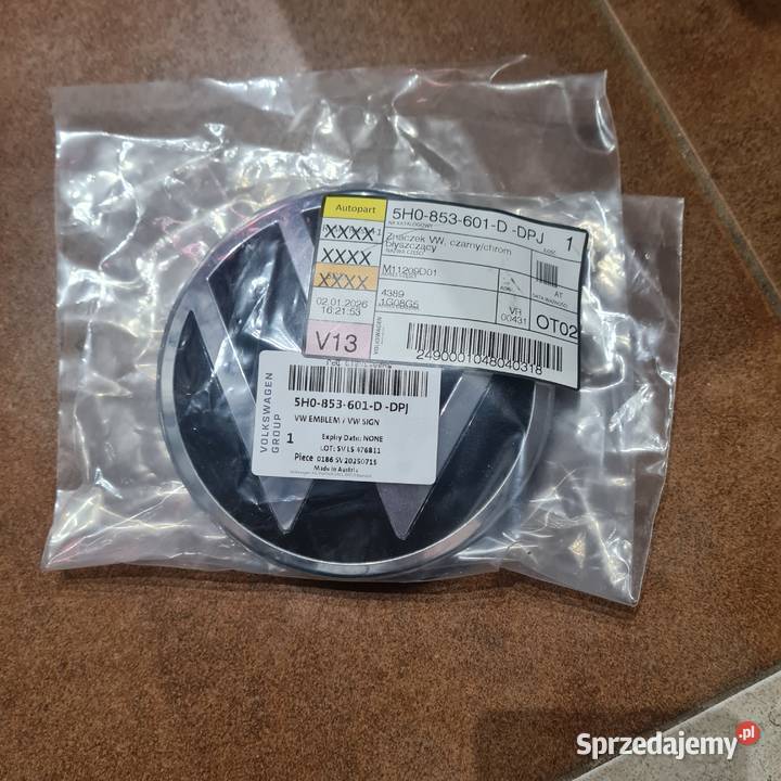 Emblemat VW CADY 5H0 853 601 D DPJ Wrocław