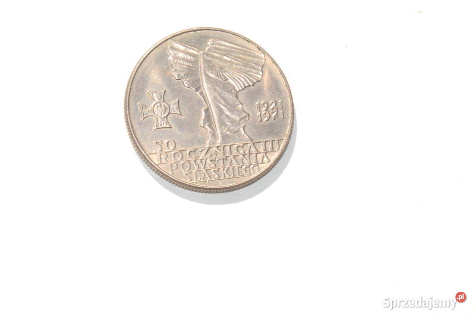 Stara moneta Polska 10 złotych 1971 50 rocznica Cieszyn