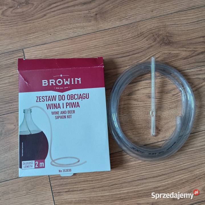 Wężyk do ścigania wina Browin 2m szklana rurka Wrocław