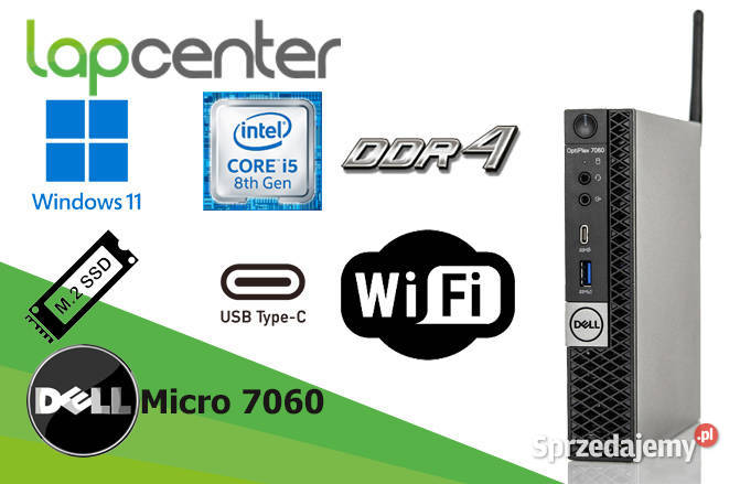 DELL Optiplex 7060 MSFF i58GEN 16GB 512GB SSD podlaskie Białystok