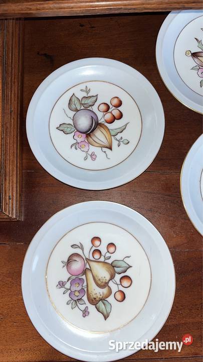 Talerz z Fabriken Porcelan Norden Owoce ręcznie Gdańsk