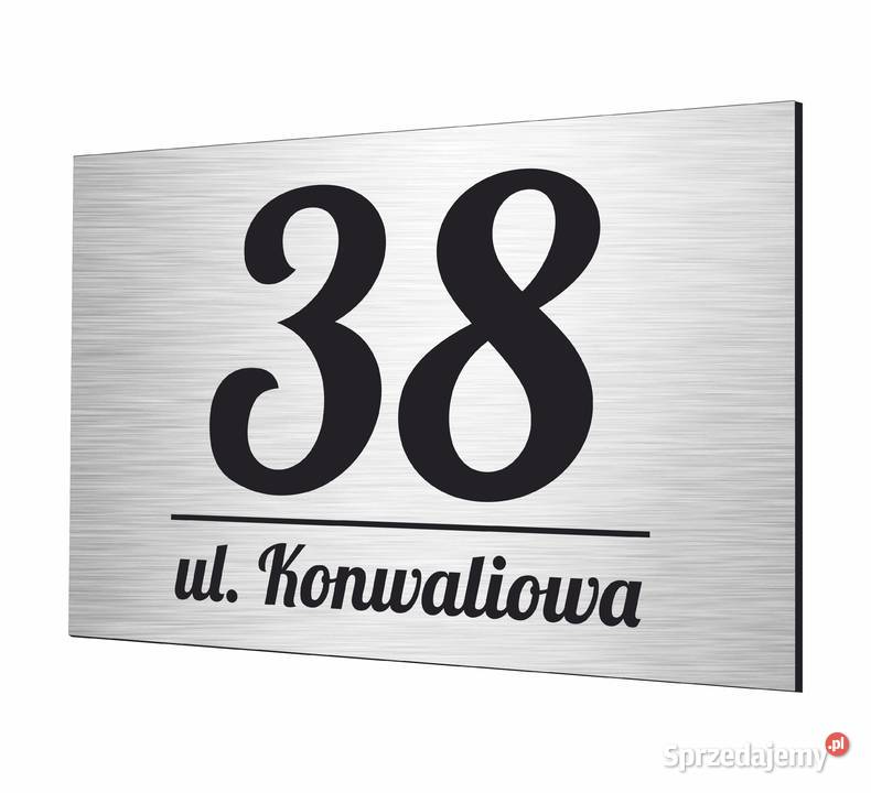 TABLICZKA TABLICA ADRESOWA NUMER DOMU Z DIBONDU Warszawa