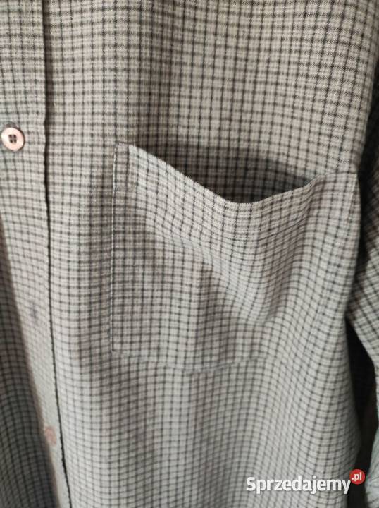 wizytowa męska koszula w kratkę bawełniana na Rozmiar XL Kielce