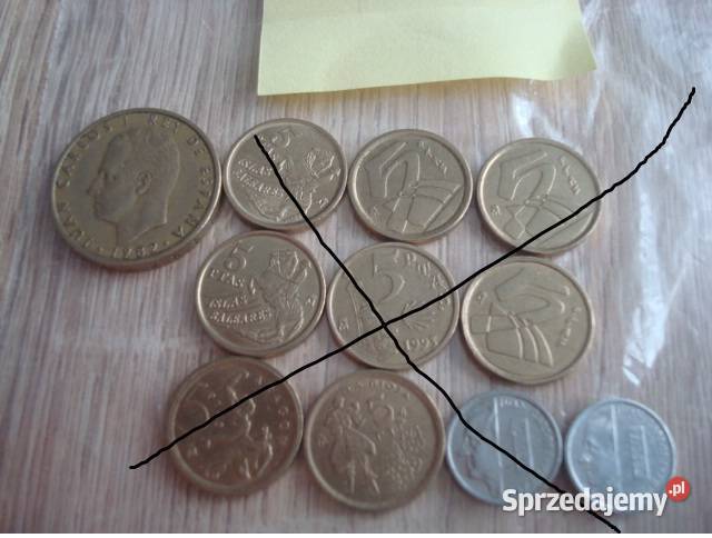 Moneta hiszpańska 100 cien pesos Bądkowo