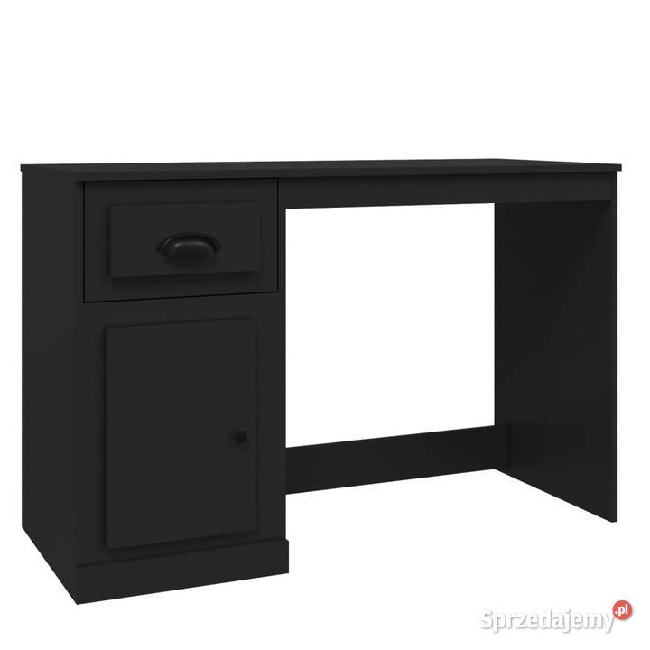 Biurko z szufladą czarne 115x50x75 WM816473 Pozostałe Warszawa