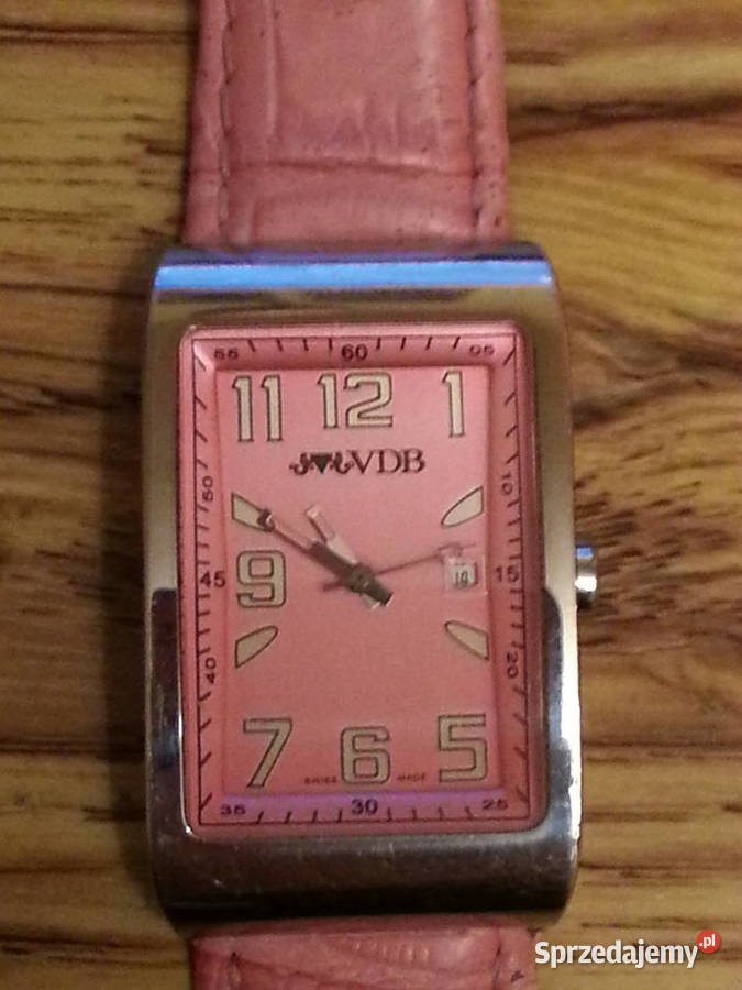 Szwajcarski damski zegarek różowy VDB Pani Wołomin sprzedam
