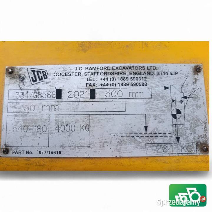 Adaptacja Osprzętu Karetka 81716618 JCB 540180 Wilkowo