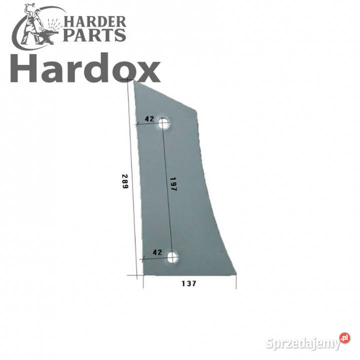 Pierś HARDOX 3450498P WS2KR części do pługa Suwałki