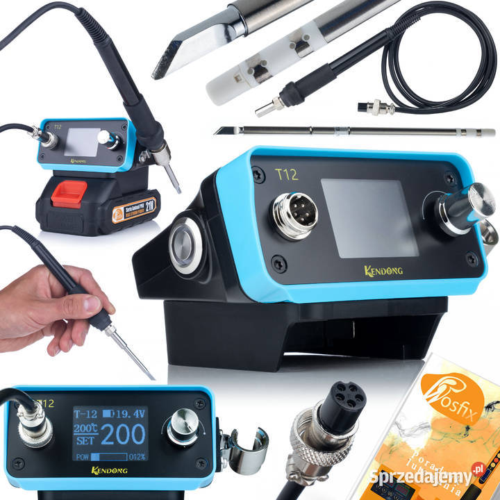 Akumulatorowa Stacja Lutownicza T12 200450C 70W Ludźmierz