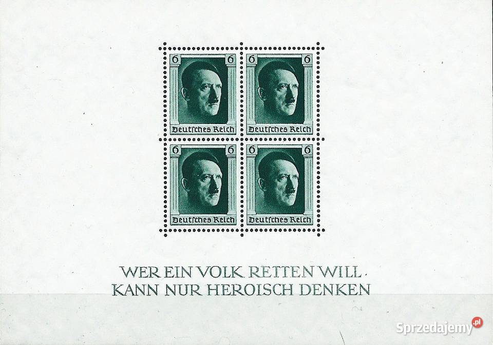 NIEMCY 1937BLOK 7 MNH WYSYŁKA Człuchów sprzedam