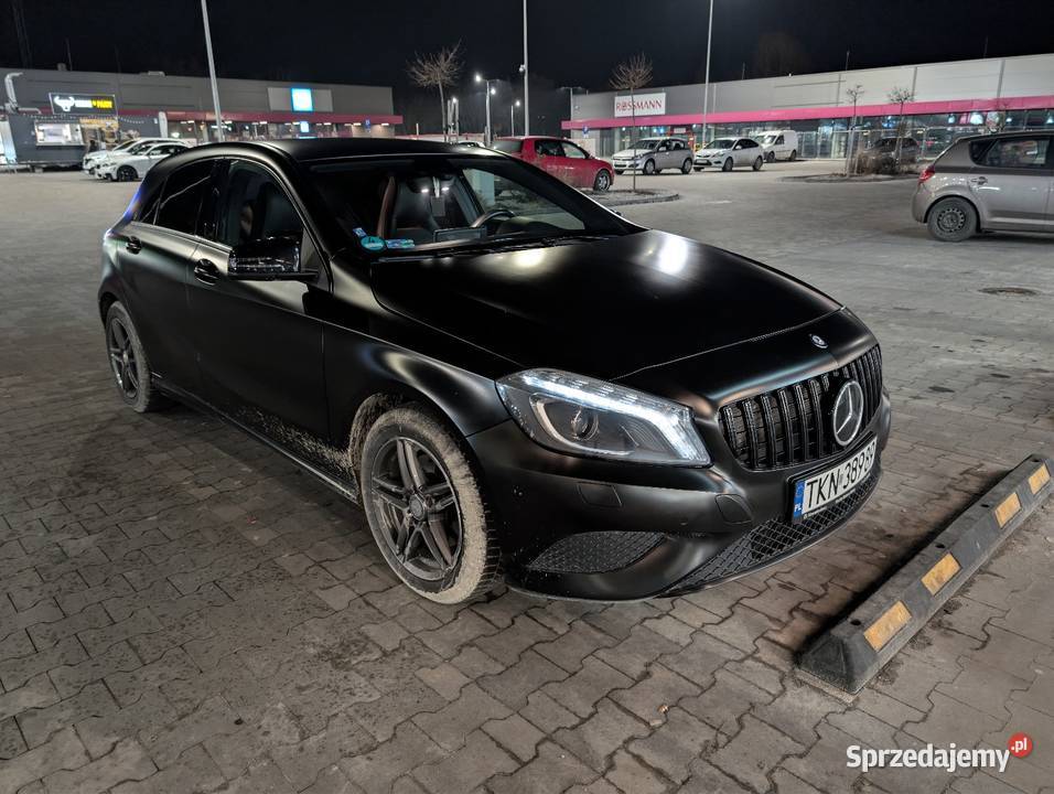 Mercedes A180 16 Benzyna Czarny Mat Panamericana łódzkie sprzedam