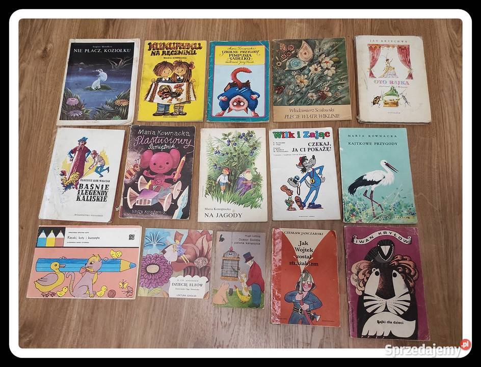 zestaw książek dziecięcych PRL głównie lata 80 miękka mazowieckie