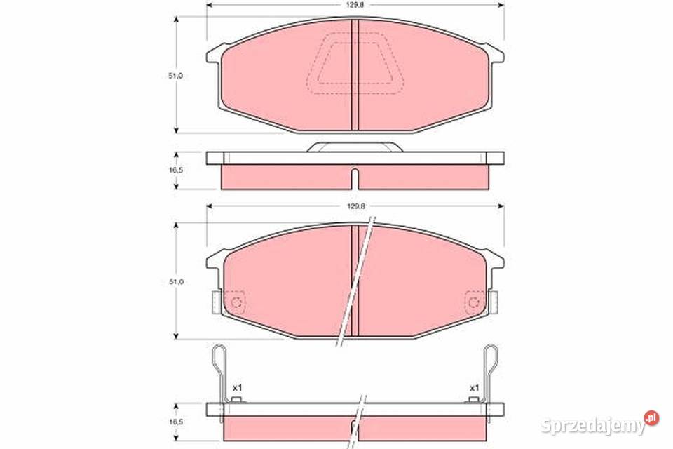 Klocki hamulcowe Nissan Urvan GDB 369 Katowice