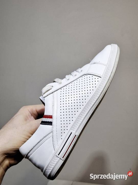 Goodin 38 skórzane buty półbuty białe sneakersy