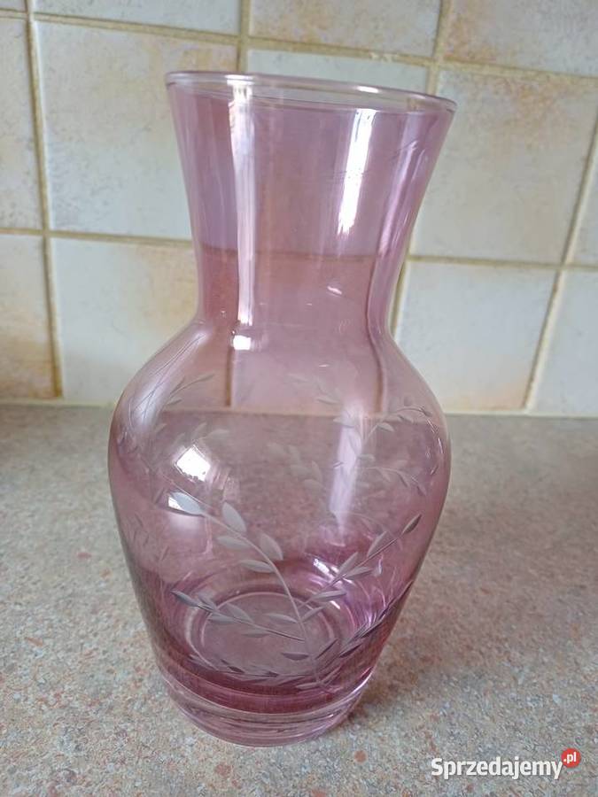 vintage szklane wazony Nowy Targ