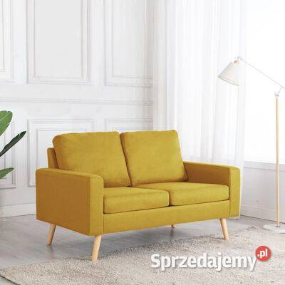vidaXL 2osobowa sofa żółta tapicerowana Warszawa