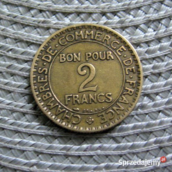 Francja 2 Franki 1925r Bon Pour wielkopolskie Kalisz