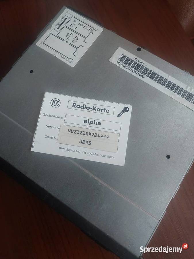 Radio Volkswagen alpha podkarpackie Wola Zarczycka sprzedam