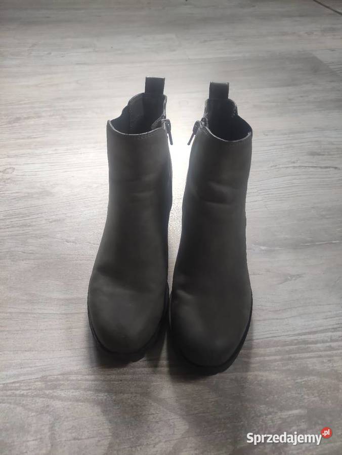 Botki szare na obcasie Graceland rozmiar 39 inna