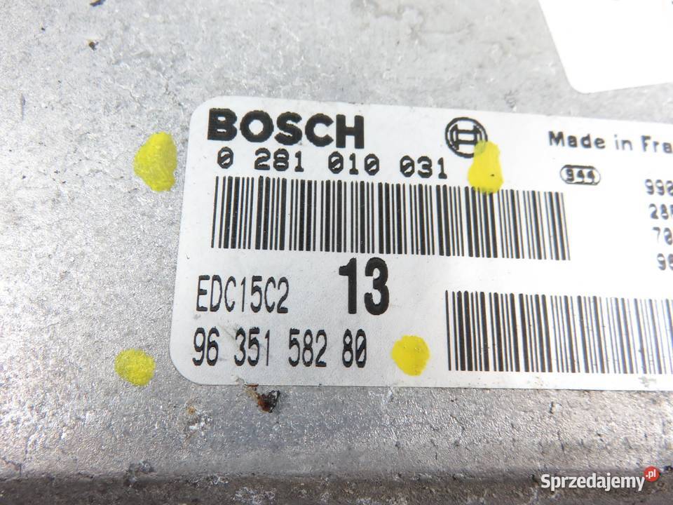 STEROWNIK CITROEN XSARA 20 HDI 0281010031 osobowe