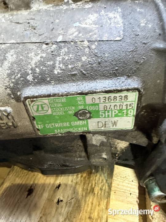 Skrzynia biegów tiptronic 5hp19 DEW QUATTRO Audi osobowe Ustka