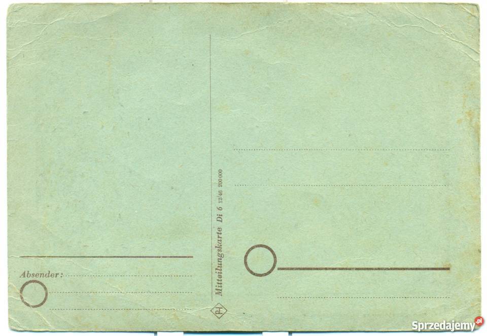 Bieleboh Baude Oberlausitz Mitteilungskarte Ostrów Wielkopolski