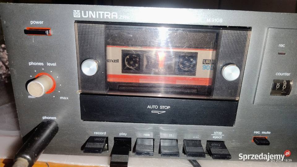 magnetofon M 9108 unitra ZRK grający Piotrków Trybunalski